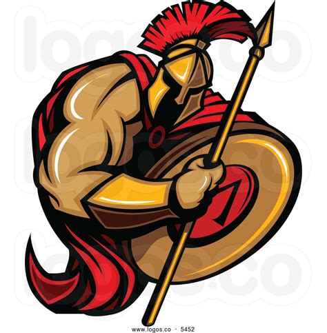 The warrior mascot of sparta